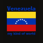 Venezuela Flag Map Text Ladies Baby Doll