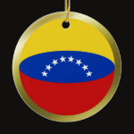 Venezuela Fisheye Flag Ornament