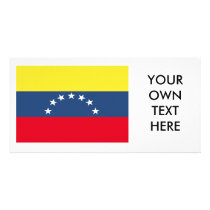 Venezuela Flag Customized Photo Card