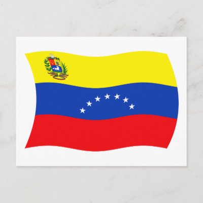 Venezuela Flag Postcard by