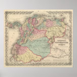 Venezuela, New Granada Colombia and Ecuador posters