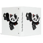 Venezuela Trendy Peace Sign with Venezuelan map Binders