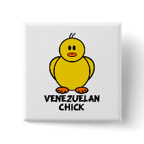 Venezuelan Chick buttons by chicktshirts8 Venezuelan Chick buttons