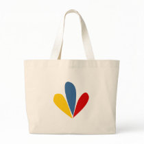 Venezuelan Flag Petals Jumbo Tote bags by lizardkg Venezuelan Flag Petals Jumbo Tote bags