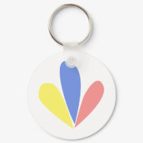 Venezuelan Flag Petals Key Chain keychains by lizardkg Venezuelan Flag Petals Key Chain keychains