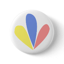 Venezuelan Flag Petals Large Button by lizardkg Venezuelan Flag Petals Large Button