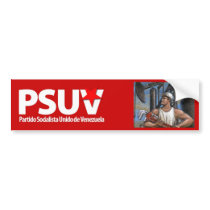 venezuelan socialist party hugo chavez bumper stickers by fbgdesings venezuelan socialist party hugo chavez bumper stickers