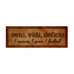 Veni Vidi Deficio - I Came, I Saw, I Failed