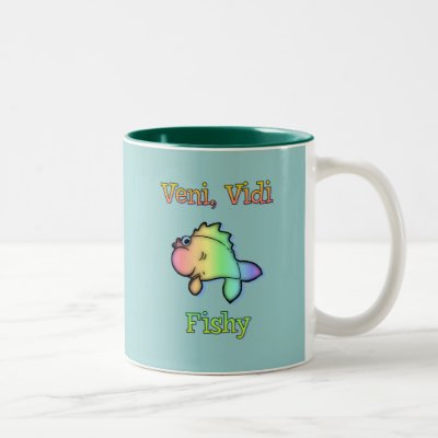 Veni Vidi Fishy Mug by CrazyCups