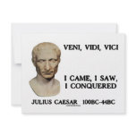 Veni, Vidi, Vici - I Came, I Saw, I Conquered Invitations
