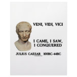 Veni, Vidi, Vici - I Came, I Saw, I Conquered Letterhead Design