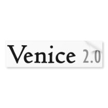 Venice 2.0 logo bumper sticker bumper stickers by kmillerwpi Venice 2.0 logo bumper sticker bumper stickers