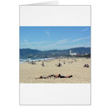 Venice Beach Looking North On With The Santa Monic Card