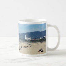 Venice Beach Looking North On With The Santa Monic Mugs