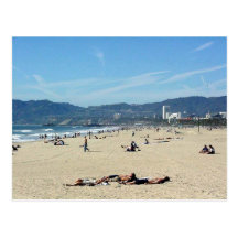 Venice Beach Looking North On With The Santa Monic Postcards
