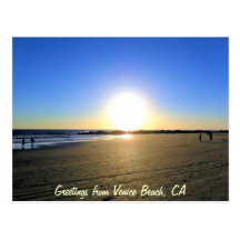 Venice Beach Sunset Post Cards
