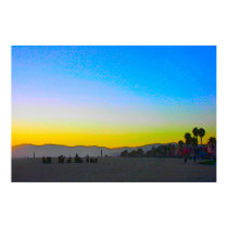 Venice Beach Sunset posters by Calicoast Venice Beach Sunset posters
