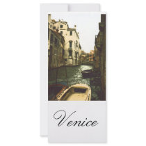 Venice Bookmark Rack Card Design