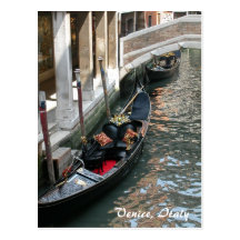 Venice Canal, Italy Post Card