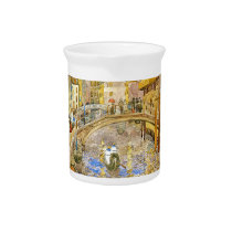 Venice Canal Scene (Italy)- by Prendergast Drink Pitchers