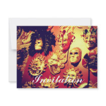 Venice Carnival Masks invitations by fotoplus Venice Carnival Masks invitations