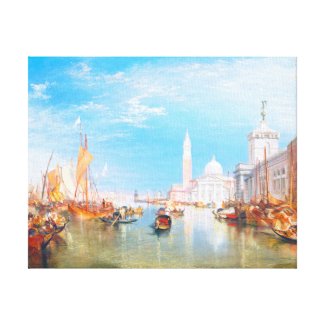 Venice, Dogano and Santa Maria della Salute art Gallery Wrapped Canvas