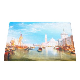 Venice, Dogano and Santa Maria della Salute art Gallery Wrapped Canvas