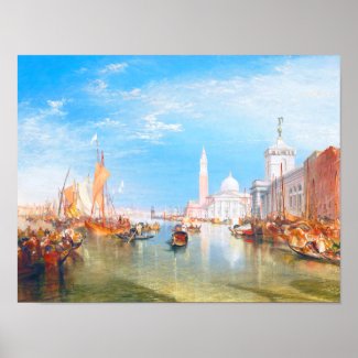 Venice, Dogano and Santa Maria della Salute art Print