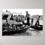 VENICE GONDOLERS ON THE GRAND CANAL POSTERS