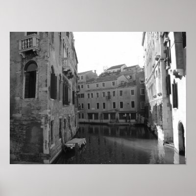 venice in black and white posters by tanique33