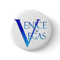 Venice In Vegas Button (White) by donnapool Venice In Vegas Button (White)