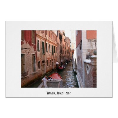 Venice, Italy (August 2002) Greeting Card by fmartincic