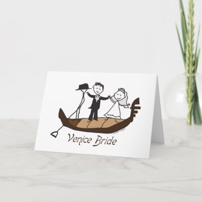 Venice Italy Bride Greeting Cards