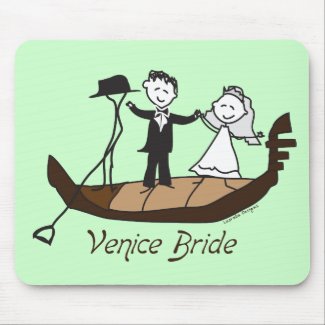 Venice Italy Bride mousepad
