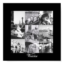 Venice Italy Collage Fine Art Print Poster posters