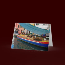Venice- Market Boat Card cards