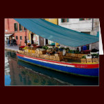 Venice- Market Boat Card cards