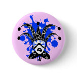 Venice mask lady button Venice mask lady button