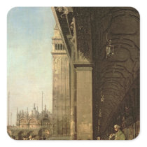 Venice: Piazza di San Marco and the Colonnade Square Sticker