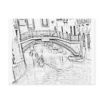 Venice-Taxi Postcard by MarthaHaskins Venice-Taxi Postcard