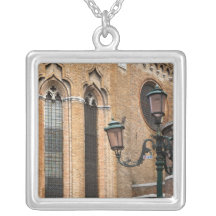 Venice, Veneto, Italy - A lamp post is standing Pendants
