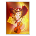 Venice Violinist Card