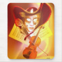 Venice Violinist Mousepad by norman888 Venice Violinist Mousepad