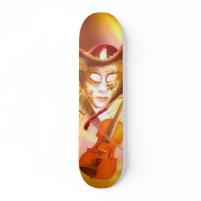 Venice Violinist Skateboard by BuddhansSkateboards