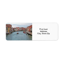 Venice Waterway Custom Return Address Labels