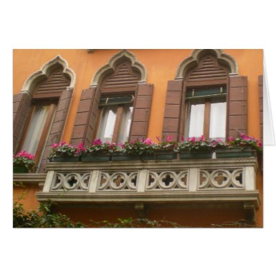 Venice Window Box Card by dlgray