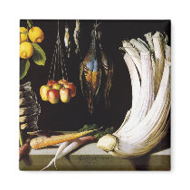 venison, vegetables and fruits by Sanchez Refrigerator Magnet