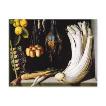 venison, vegetables and fruits by Sanchez Post Card