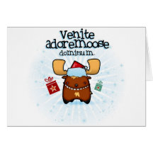 Venite Adoremoose Cards