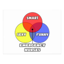 Venn Diagram .. Emergency Nurses Postcards